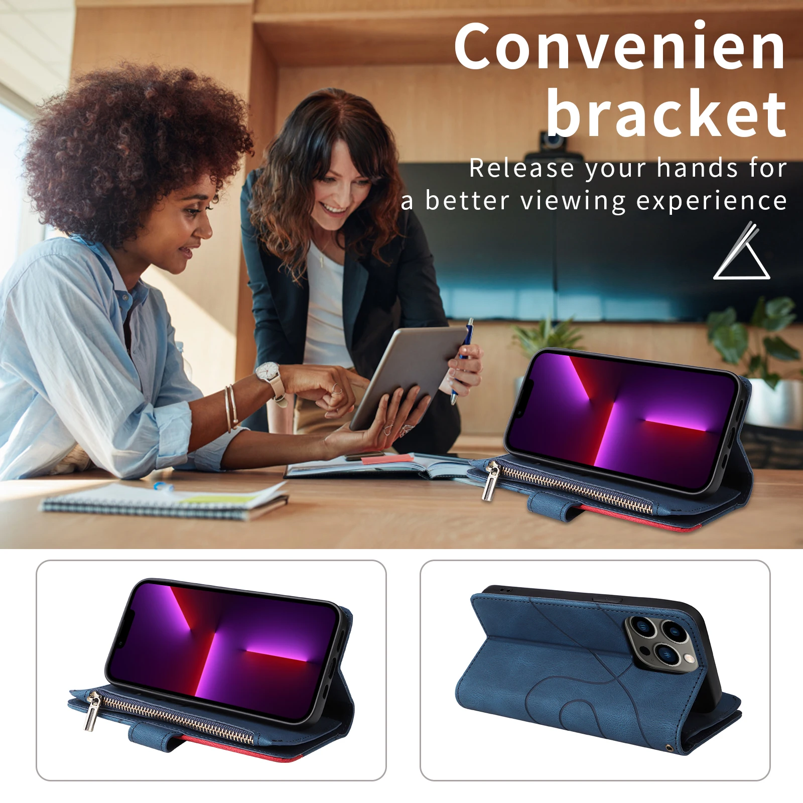Storage Compartment Wallet Case For Xiaomi 14T 13T 12T 11T Pro 14 Ultra 13 12 11 Mi 10T Lite 11i M5 M4 5G Funda Flip Phone Cover view 6
