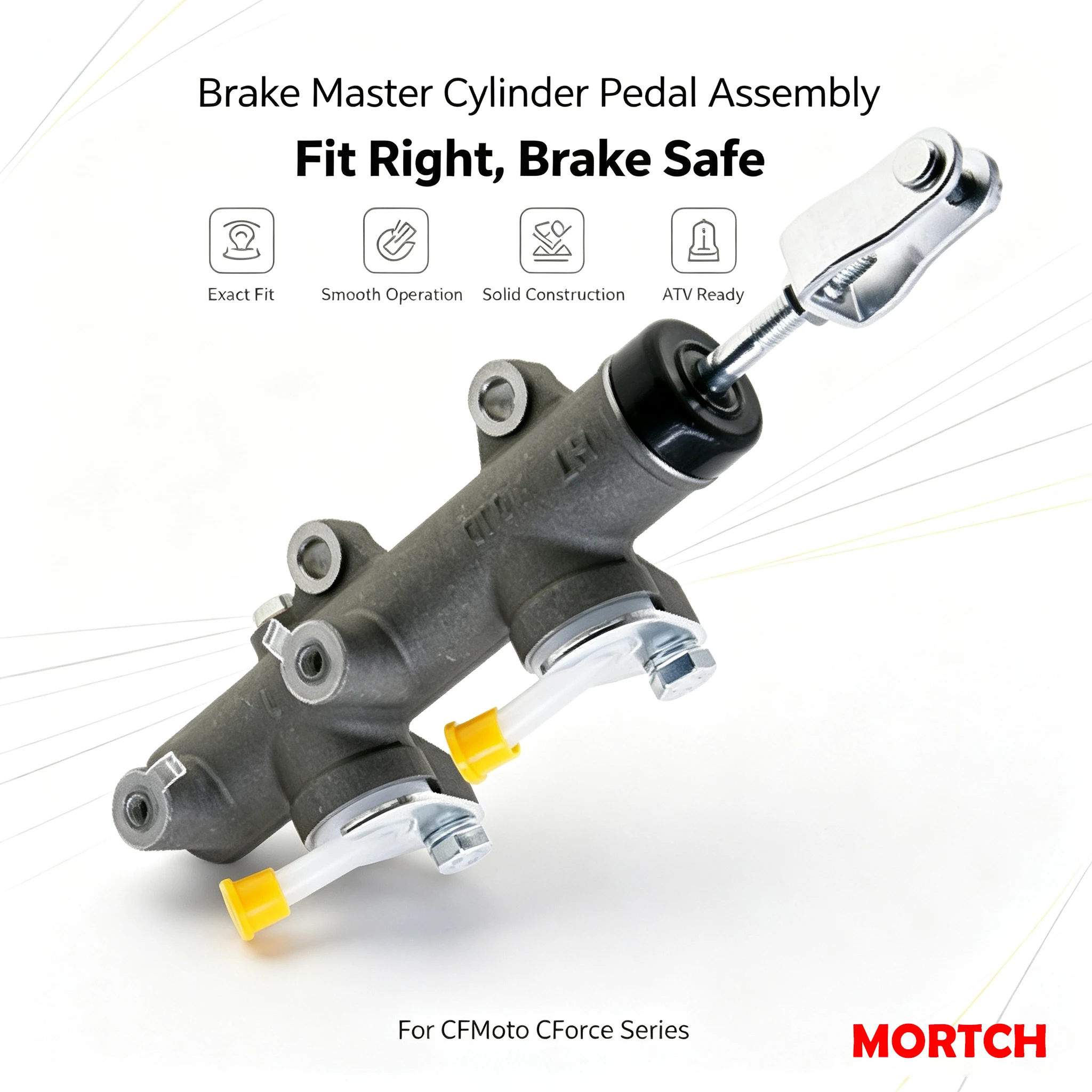 ATV-Bremszylinder-Pedaleinheit 9CRB‑081010 für CFMoto CF400 CF500 CF600 CForce Ersatz-Bremskomponenten – Detail 1