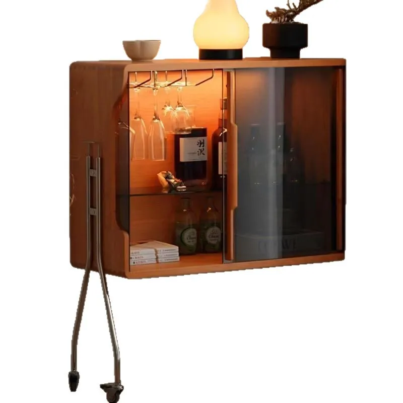 

Диван-витрина, обеденная сторона у стены для хранения вещей, стеллаж для хранения в прихожей, съемный стеклянный винный шкаф в стиле ретро для гостиной