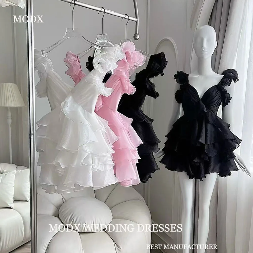 

MODX Cute Lovely Black White Pink Prom Party Dresses Girls Casual Skirt Birthday Summer Dress Formal Homecoming Gowns Customized
