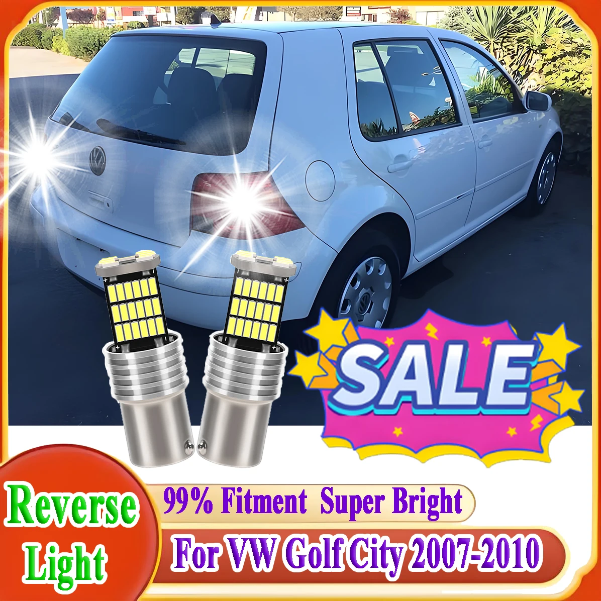 

2 шт. 1156 Canbus автомобильный светодиодный фонарь заднего хода 6000K CSP чипы супер яркий для VW Golf City 2007 2008 2009 2010 задний фонарь без ошибок