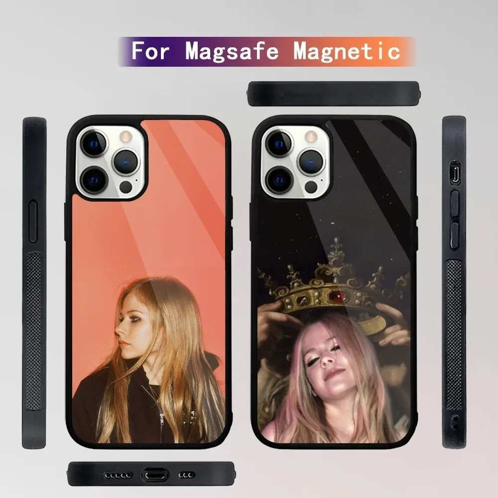 

Singer Avril Lavigne Phone Case For iPhone 16,15,14,13,12,11,Plus,Pro,Max Mini Magsafe Magnetic Wireless Charging