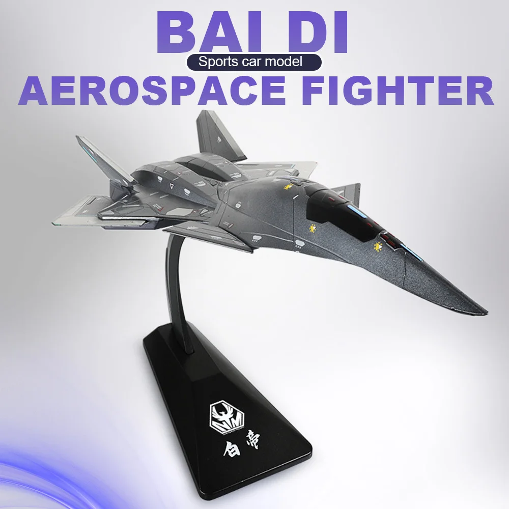 

1:50 1:144 Bai Di Aerospace Fighter Diecast Model Alloy Toys Car Body Part Is Adjustable Bracket Head Can Rotate Collectors Gift