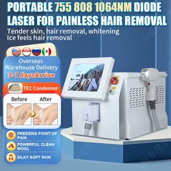 Professional Diode Triple Wavelength La-ser Hair Removal Machine 2000w High Power Painless Permanent Hair Removal Rejuvenation