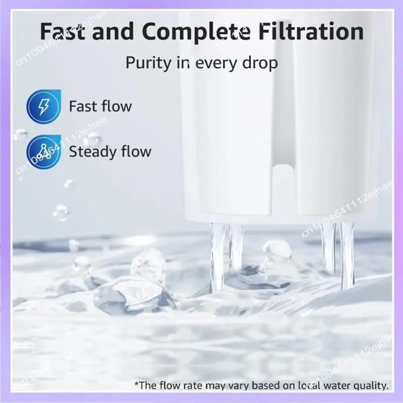 N83R إبريق الماء المعتمد Mavea 107007 Wave Vintage يقلل من طعم الكلور والرائحة