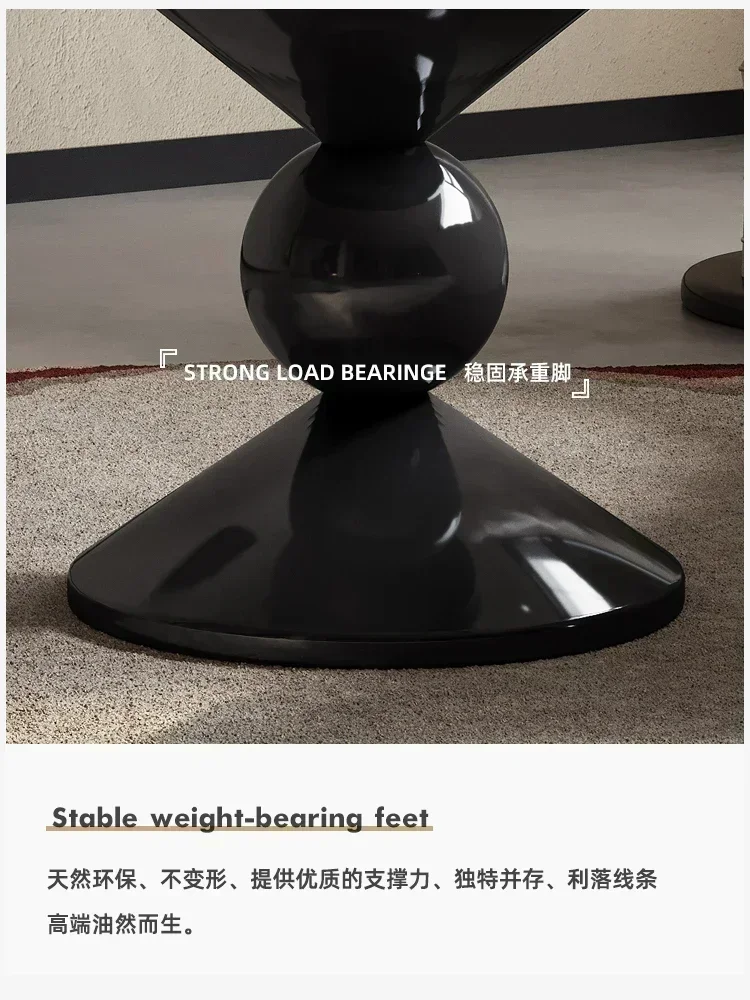 Sugar gourd design modeling edge few corners small round tabale living room balcony bedside factory price