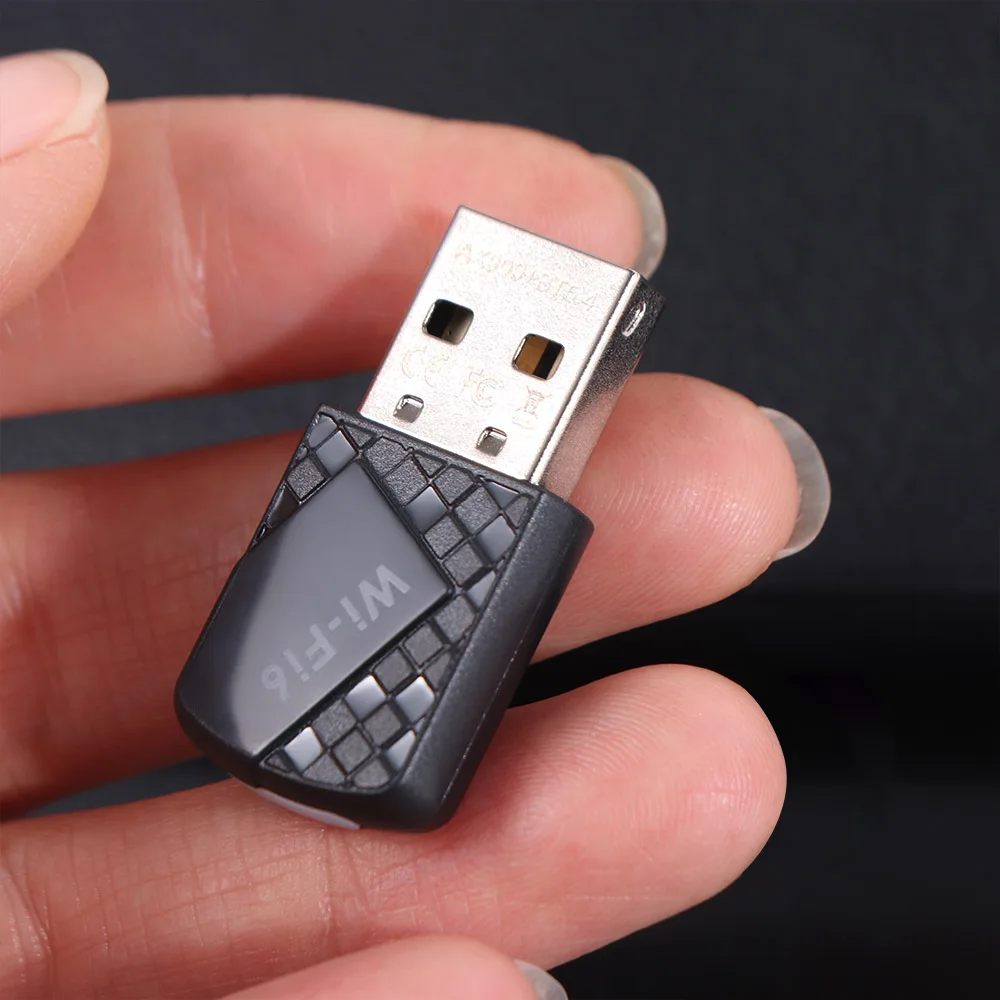 

Адаптер WiFi 6 Bluetooth 5.4, 900 Мбит/с, мини-USB, сетевая карта USB, двухдиапазонный 2,4G и 5 ГГц, беспроводной WiFi-приемник для дома и офиса