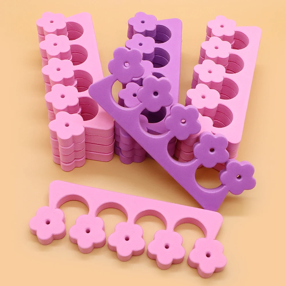 

50Pcs Colorful EVA Toe Separator Nail Stylist Supplies Foot Divider Finger Separator Spa Pedicure Manicure Accessories And Tools