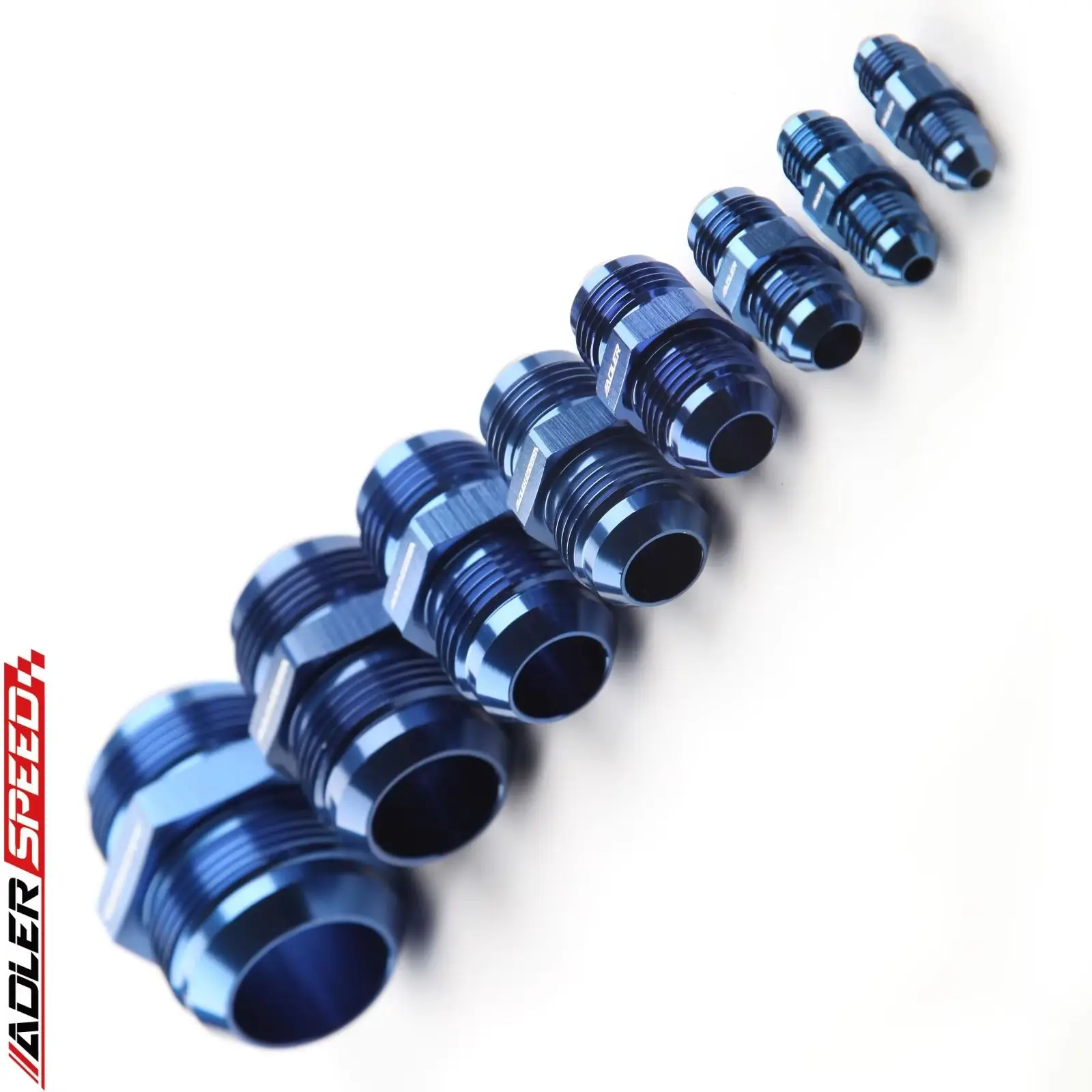 Aluminum Straight AN3 AN4 AN6 AN8 AN10 AN12 AN16 AN20 Male Flare Union Fitting Adapter