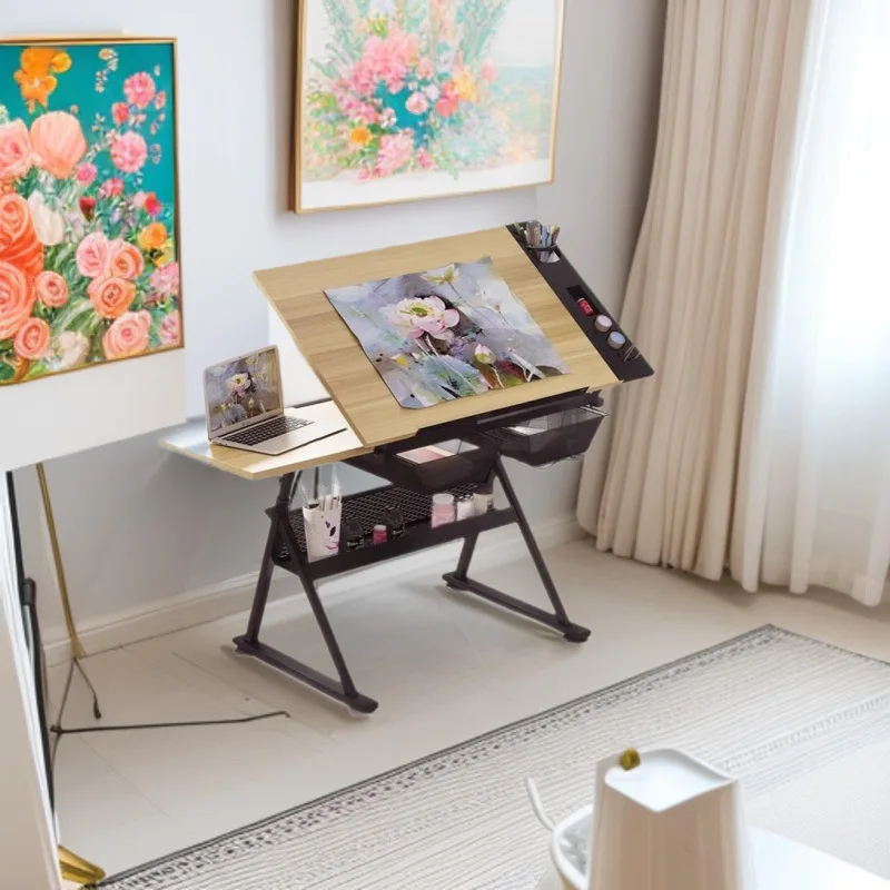 DSA lifting drawing table adjustable tilt angle stepless flip desktop any flip electric lift