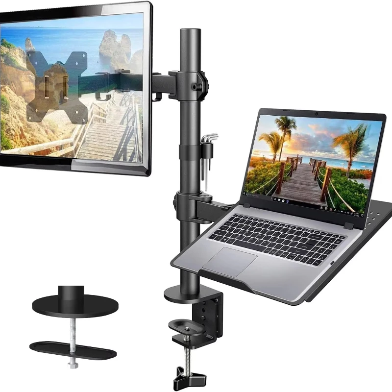 

Laptop monitor installation, single monitor desktop installation 13-32 inch computer screen, up to 17 inches