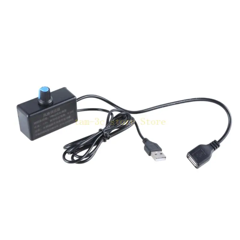 USB Variable Stepless Speed Controller With Switches for Fans and LED Lights, 5V 24V3A PWM Adjustable D0UA