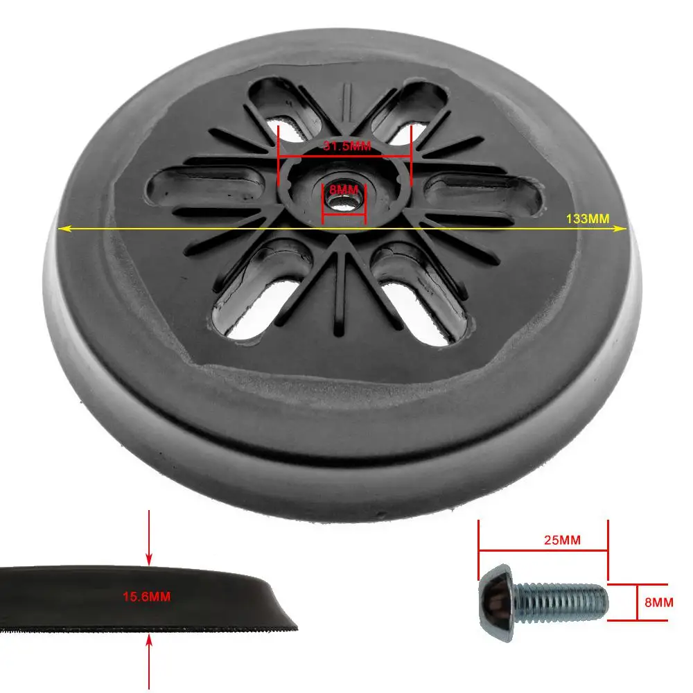 1pc 6 inch 6 Loch Klett schleif platte Trägerplatte für Bosch Schleifer gex 150 gex 150 ac gex 150 Turbos chleif maschine