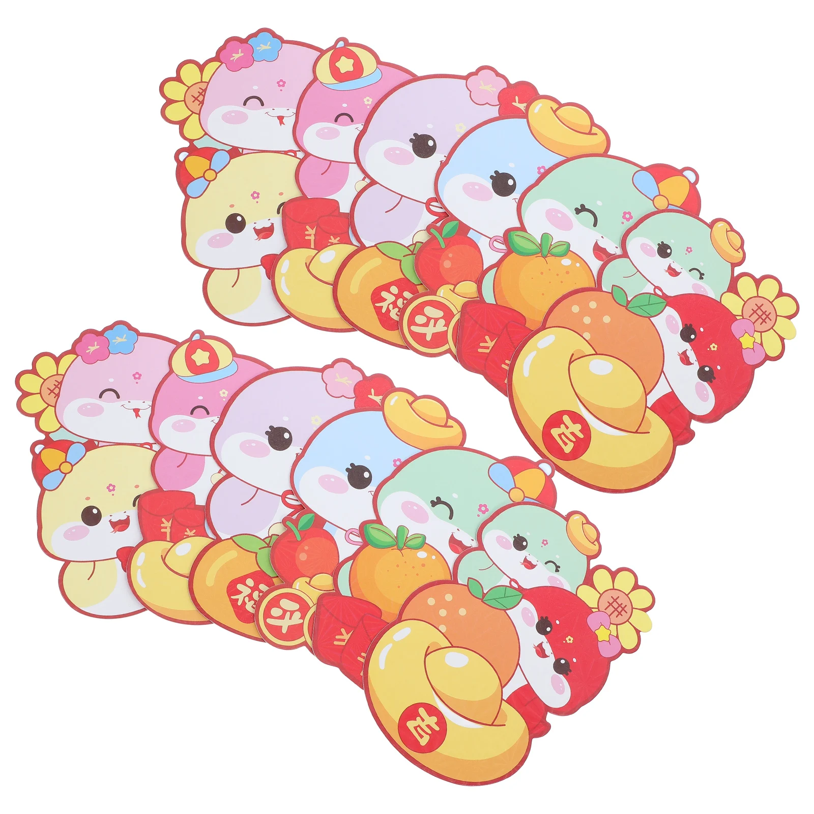 

30pcs Lunar New Year Red Envelopes 2025 Snake Theme 3D Design for Good Luck Birthday Wedding Holiday Gifting