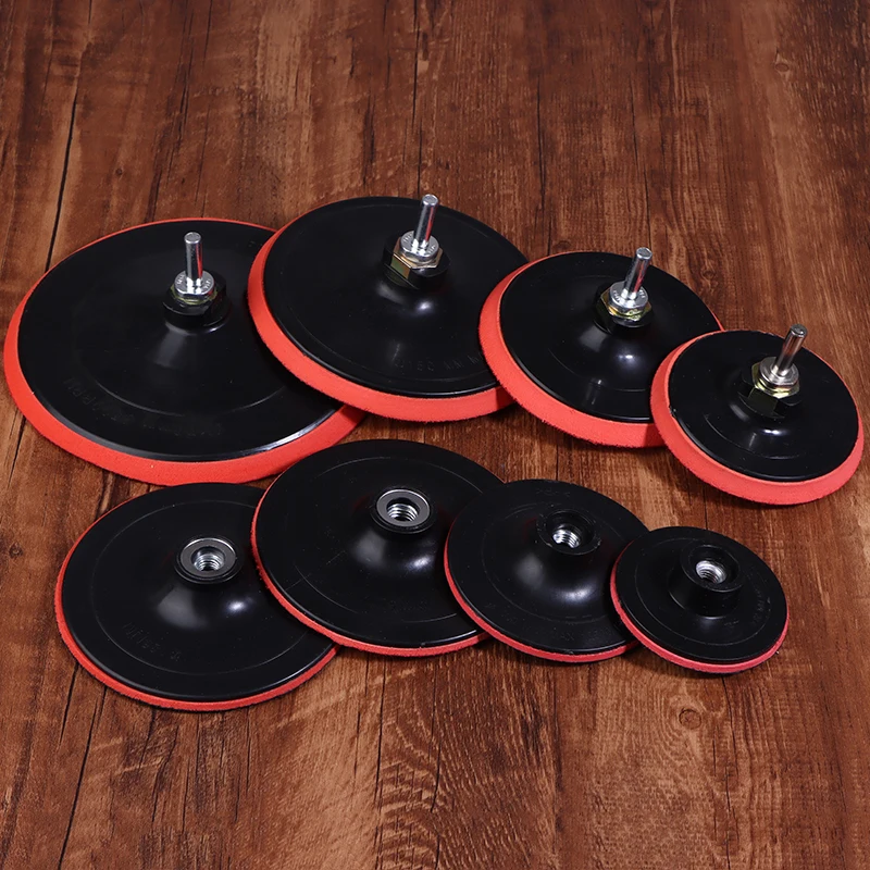 3/4/5 بوصة رغوة البلاستيك دعم الوسادة الرملي القرص الداعم الموضوع تلميع الرملي الداعم لوحة زاوية طاحونة ساندر