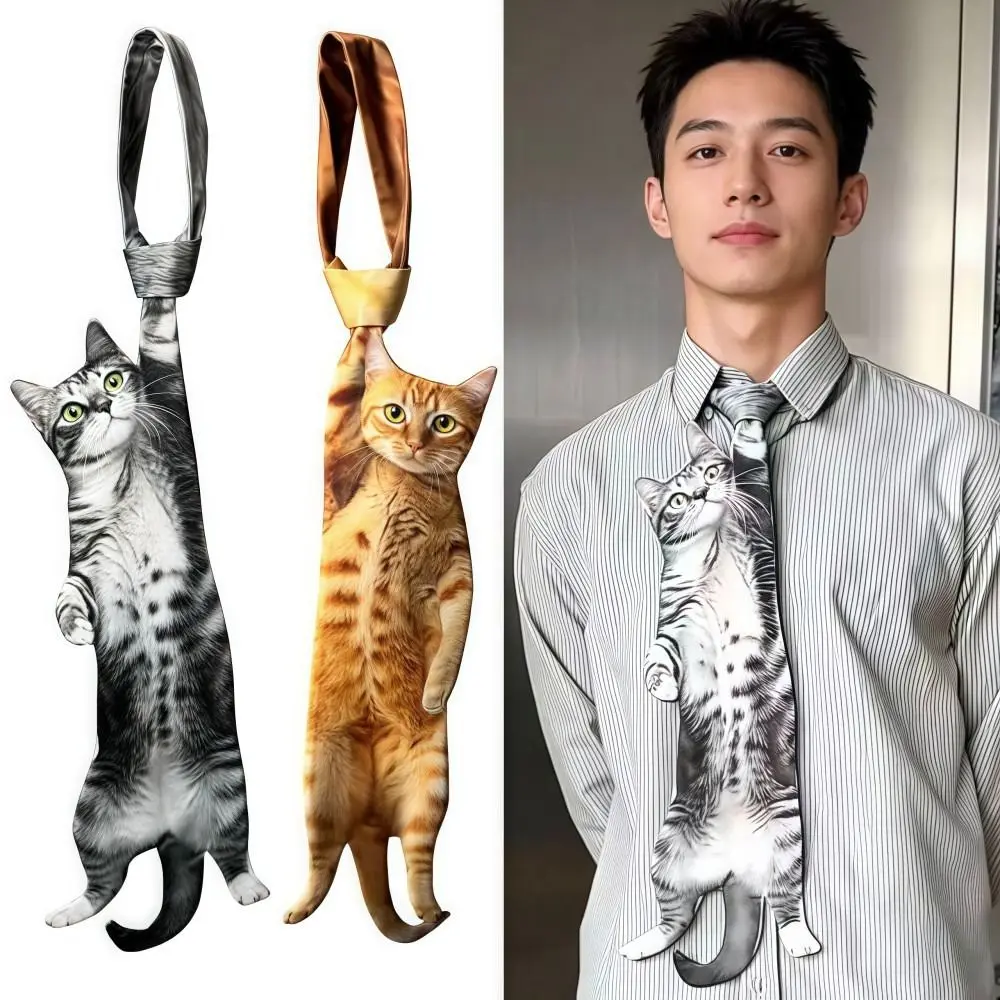 gravata-masculina-criativa-em-formato-de-animal-3d-gravata-de-gatinho-realista-em-cetim-com-estampa-animal