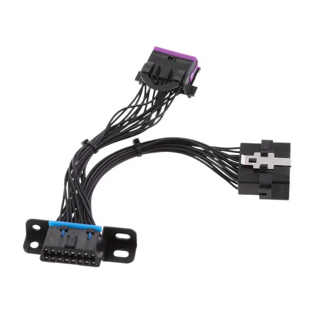 

Кабель-разветвитель OBD2 Y-образный, 16-контактный адаптер (штекер на два гнезда) для диагностики автомобиля по интерфейсу OBDII