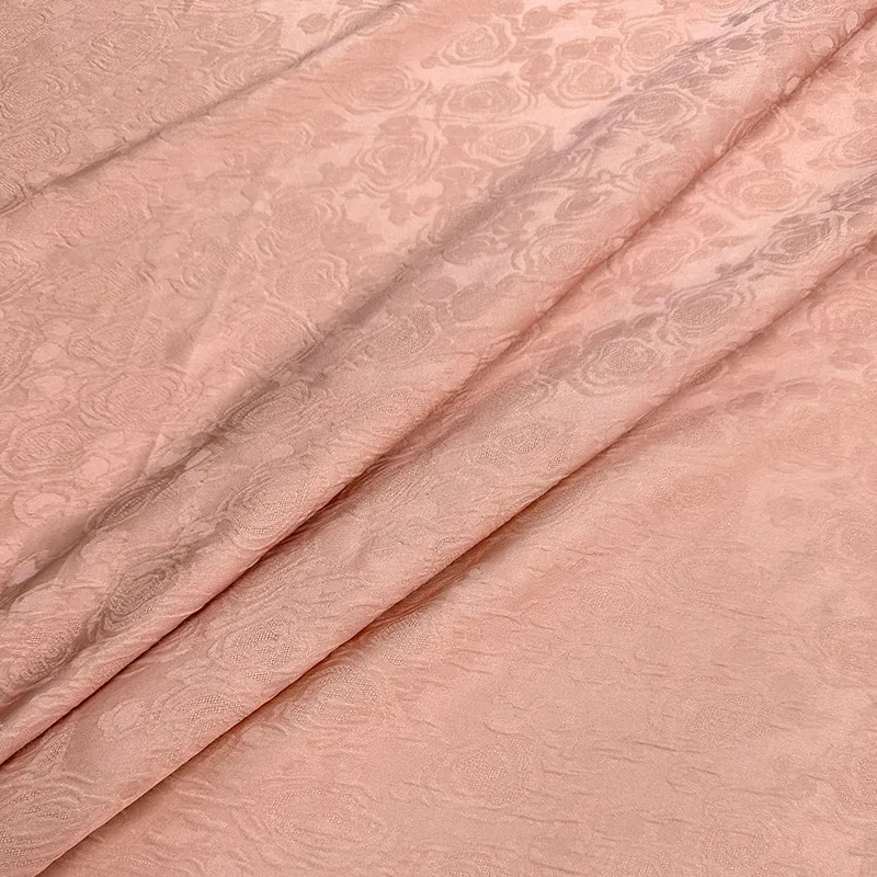 High Quality Three Colors Double-Sided Two-Tone Silk Crown Crepe Fabric Silkworm New Chinese Style Clothing and Dress Cloth