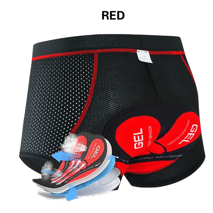 

Cycling Shorts Breathable Mesh Cycling Underwear 5D Gel Pad Shockproof MTB Bike Shorts Mountain Bicycle Underwear