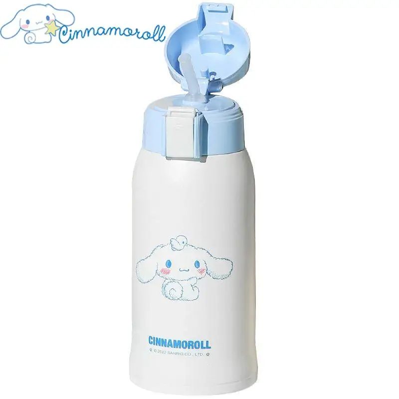 Sanrio Children's Insulated Cup Kawaii Cinnamoroll Children's Insulated Cup Kindergarten Kettle with Straw Portable Cartoon