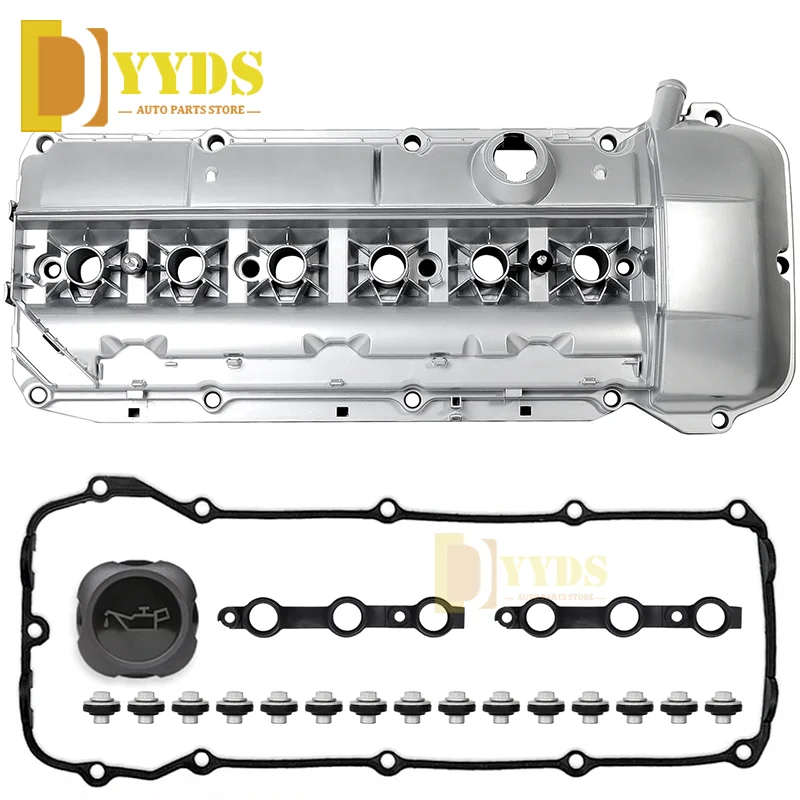 Aluminum Engine Valve Cover Gasket & Bolts For BMW  BMW Z4 X5 X3 E53 E39 E46 E60 E83 330i 325CI 325I 325XI 330CI 330XI 525I 530I