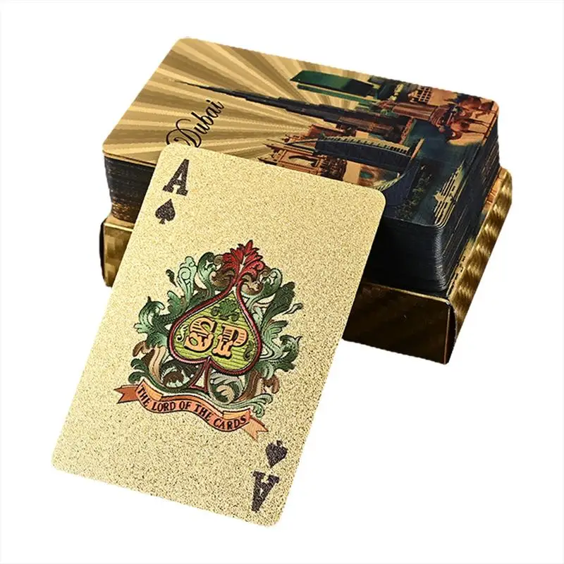 

Gold Foil Poker Cards Gold Foil Poker Cards Deck Waterproof Playing Cards Professional Quality Poker Playing Cards Creative Game