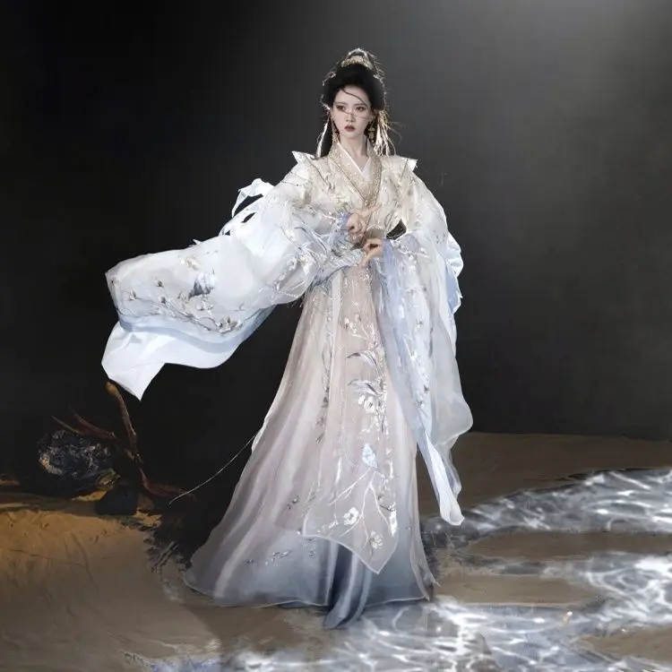 Hanfu Female Ji Yue Yao Guang Wei Jin Feng Heavy Industry Embroidery Jin Made Super Immortal New Xianxia Girl Style