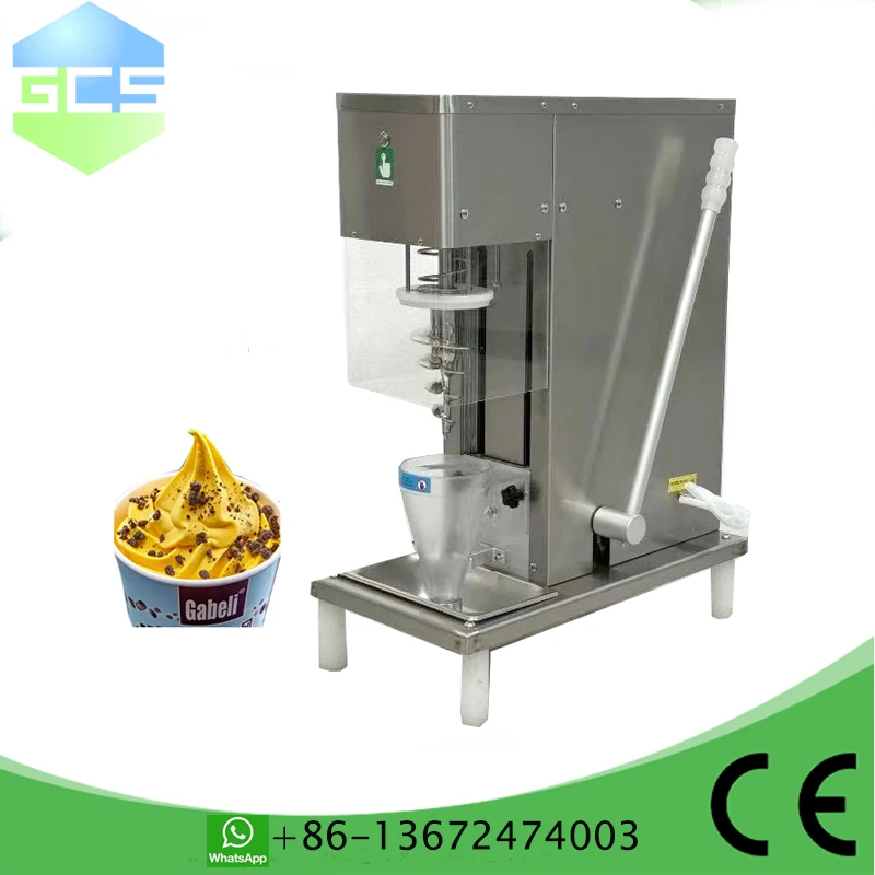 

Коммерческий миксер для мороженого мощностью 750 Вт | Электрический вихревой дрель-блендер для фруктов, йогурта и мороженого | Мороженое Mc Whirlwind