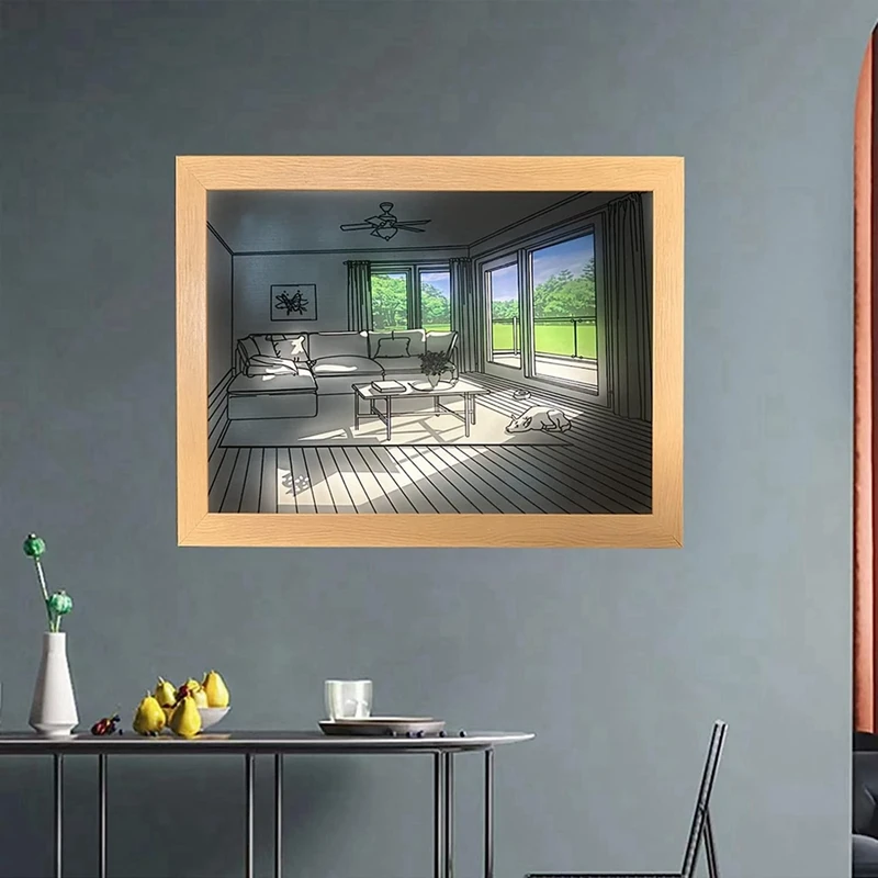 Light Painting LED Night Light Bedside Lamp Atmosphere Table Lamp Wall Decor Bedroom Gift