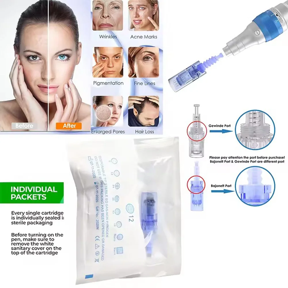 Dr pen A6 Microneedling Derma Stamp Micro Needle Dermapen Adjustable Mesotherapy Machine Microdermabrasion Skin Care Device