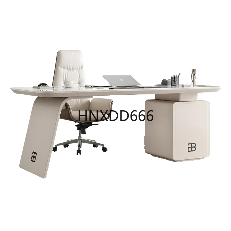 Slate desk light luxury home study computer desk integrated