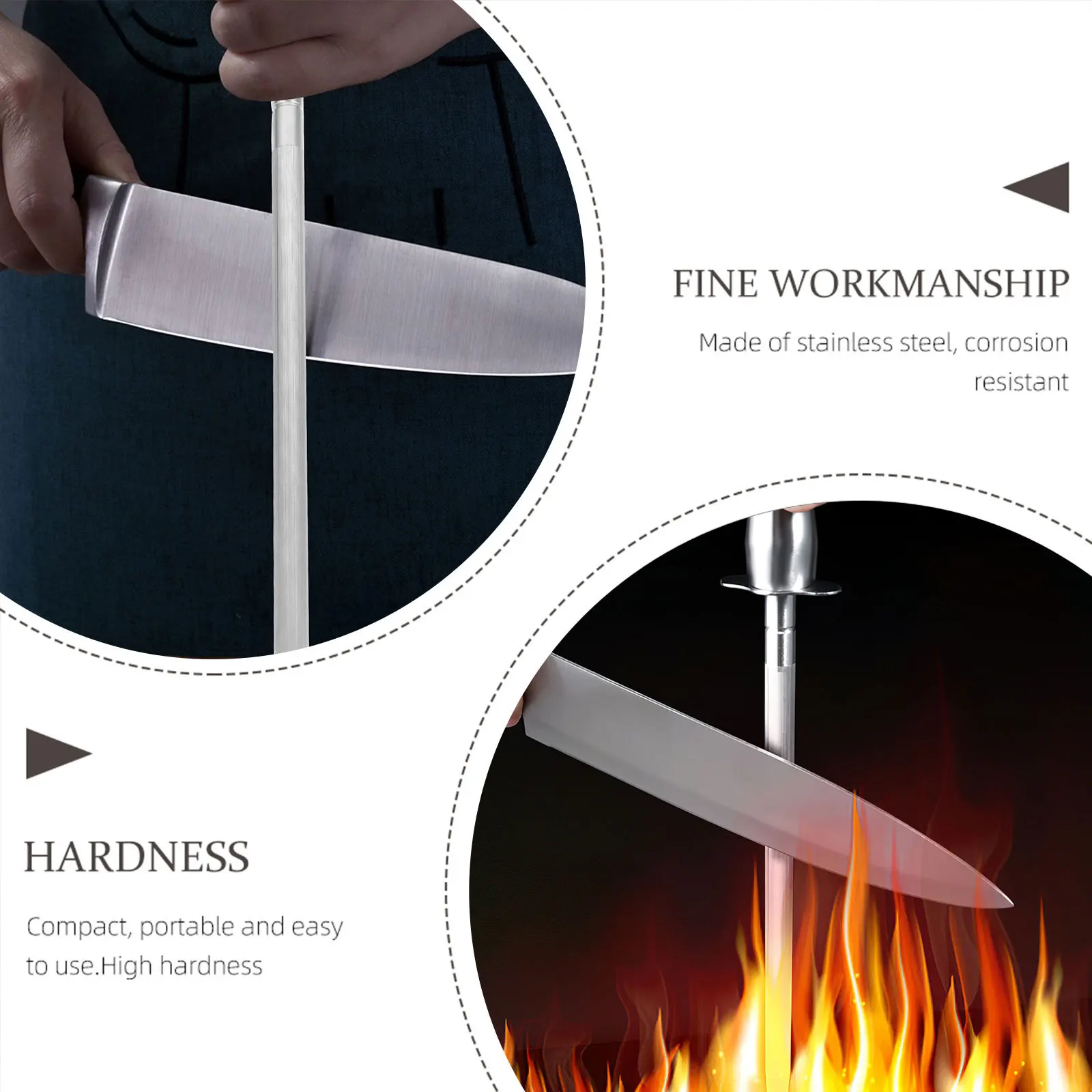 

Handheld Cutter Sharpener Rod Strong Safe Wide Applications Better Service for Your Tools Cutter Sharpener