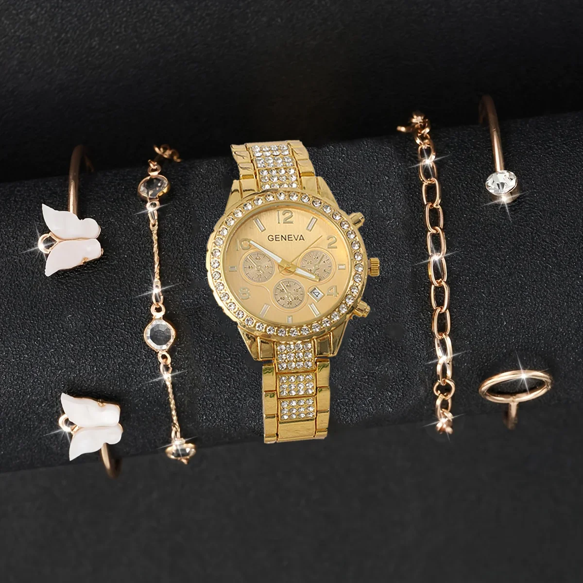 

Новый модный женский набор браслетов для кварцевых часов, идеальный подарок для друзей