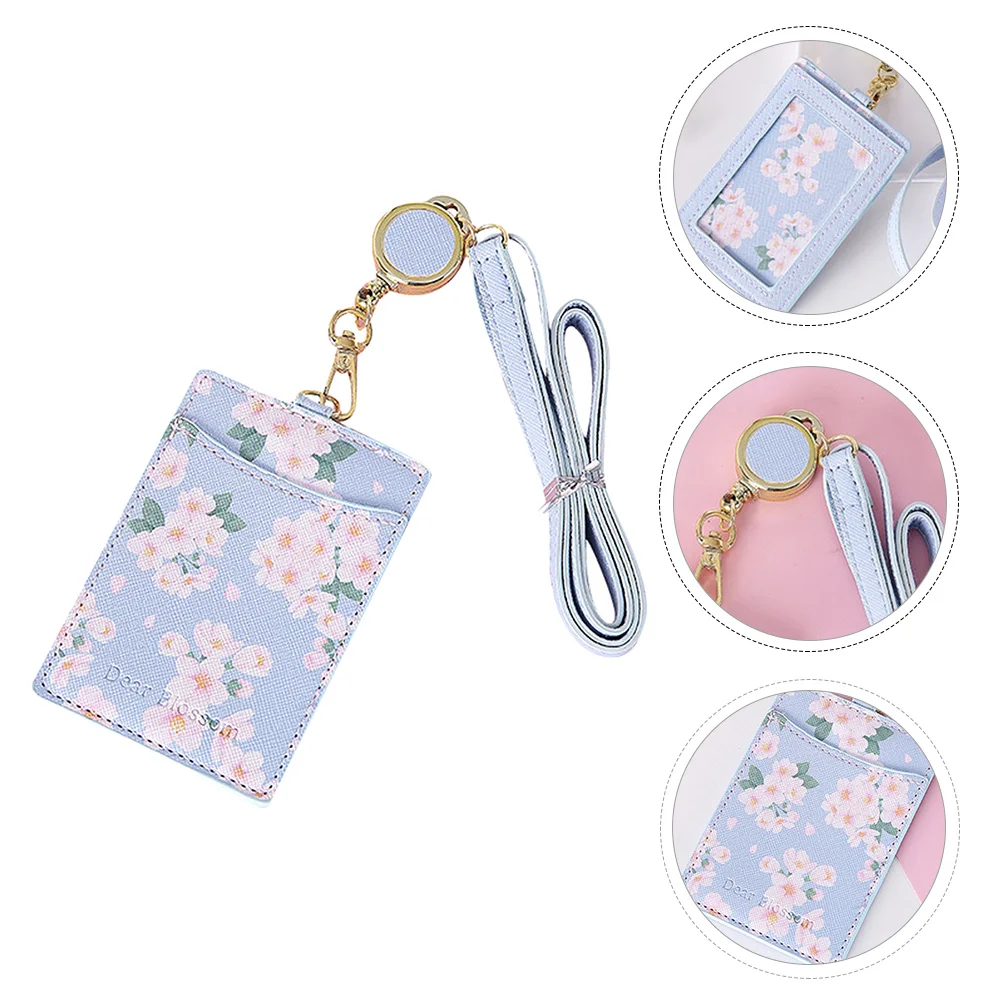 

Lanyard Card Holder Professional Holder With Hanging Strap Bus Case Credit Korean Version Pass Pouch PU