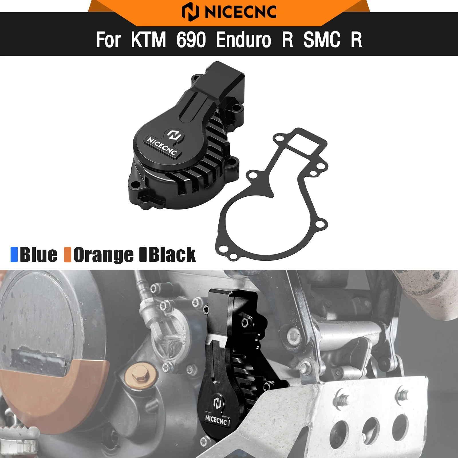 For KTM 690 Enduro R SMC R 2009–2025 Water Pump Cover KTM 690 Duke Supermoto R Husqvarna 701 Enduro VITPILEN GasGas ES/SM 700