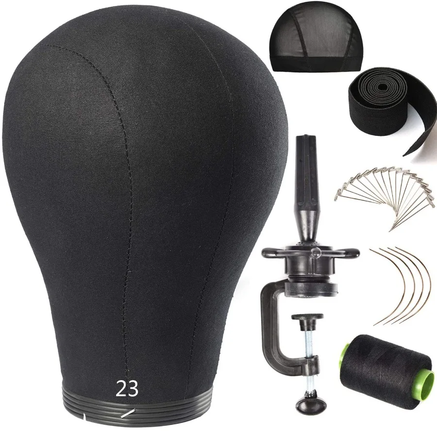 شعر مستعار رئيس حامل المعرضة رئيس 2024 قبة الفلين قماش القزم كتلة رئيس لصنع تجفيف التصميم عرض الباروكات مع حامل في Sal