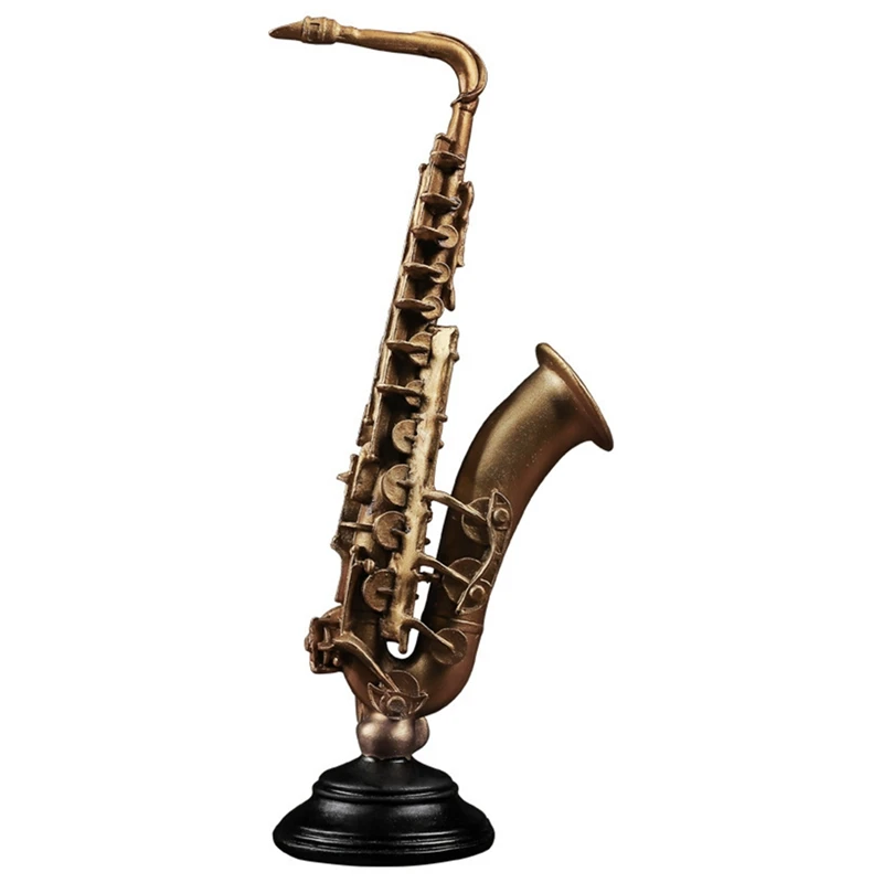 

SGG-Home Decor Accessories Decorative Art Statuette Saxphone Model Handicraft Living Room Wine Cabinet Desk
