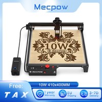 Mecpow X3 Pro 10W Laser Engraving Machine With Air Pump Kit, Safety Lock, Emergency Stop, 410x400MM With Air Assist Kit