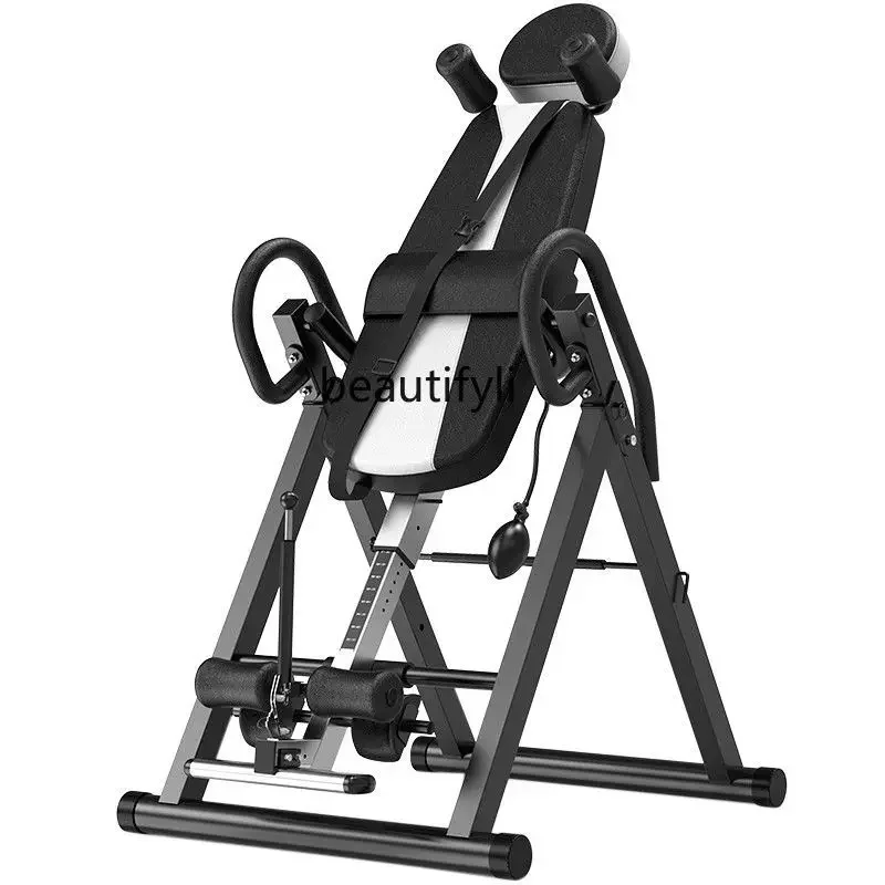 Household inverted machine height stretching upside down auxiliary long height lumbar spine traction inverted machine