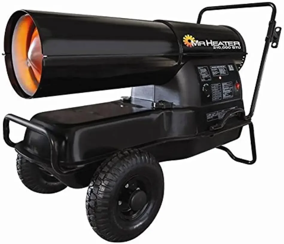 

Mr. Heater F270385: 210,000 Btu Forced Air Kerosene Heater, One Size, Black