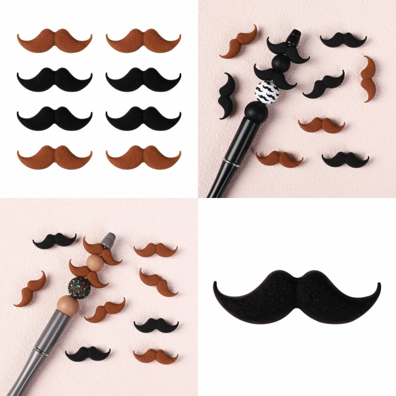 5/10Pcs Silicone Focal Beads Beard For Jewellery Making DIY Beaded Pen Bracelet Necklace Popular Jewelry Accessories