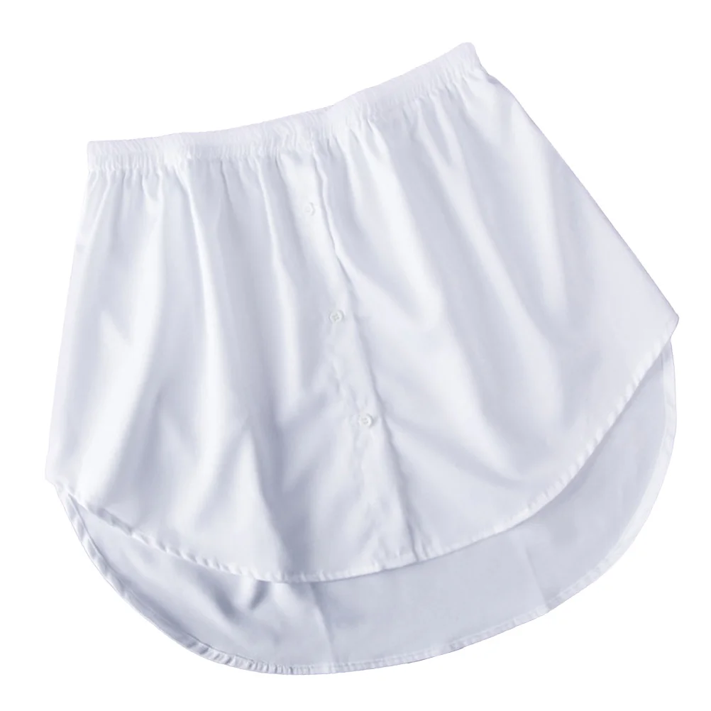 1 pçs feminino saia falsa bainha camisa artificial bainha leve confortável para camisola blusa casual diário lazer wear
