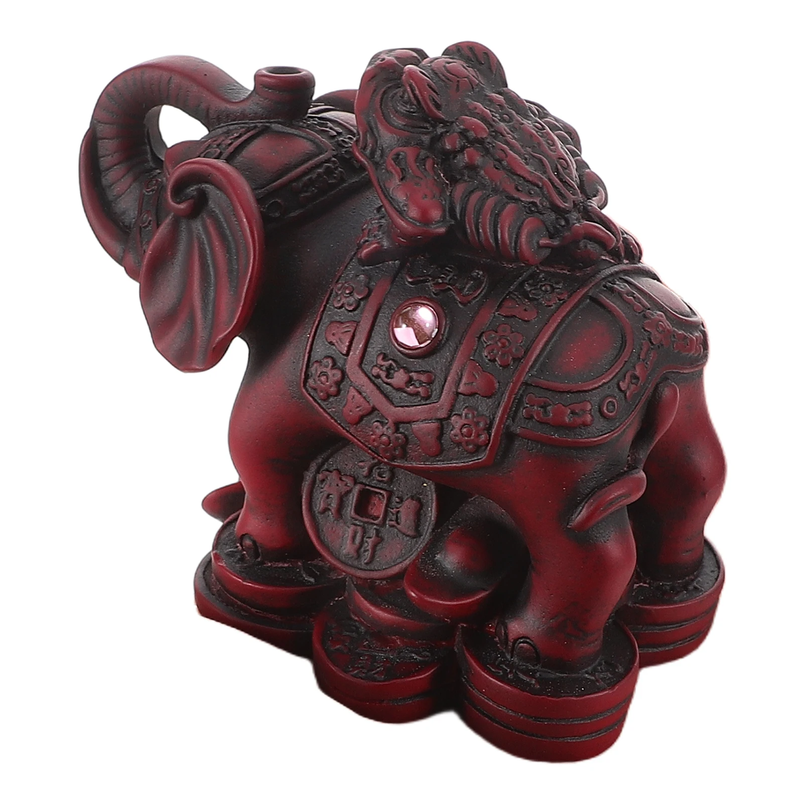

Resin Golden Toad Elephant Figurine Home Decor Statue Wealth Attracting Office Ornaments Animal Decoration Mini Model