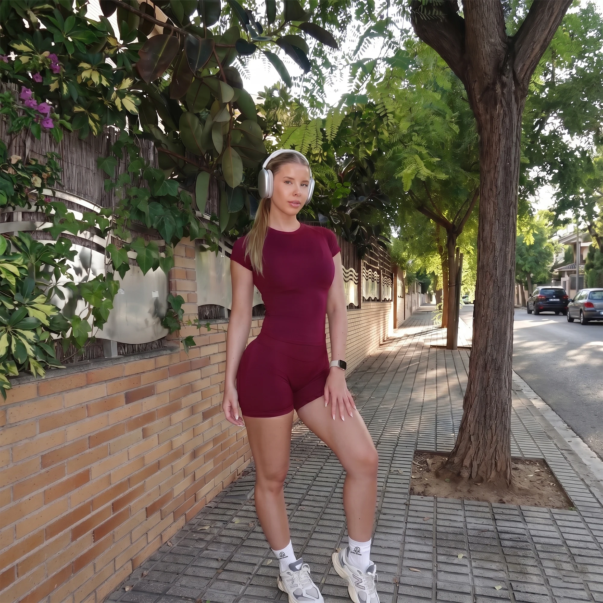 AURA SHARK Camiseta de Yoga sin Costuras para Mujer, Manga Corta, Transpirable, Ropa Deportiva para Gimnasio, Fitness, Running, Chaleco Deportivo