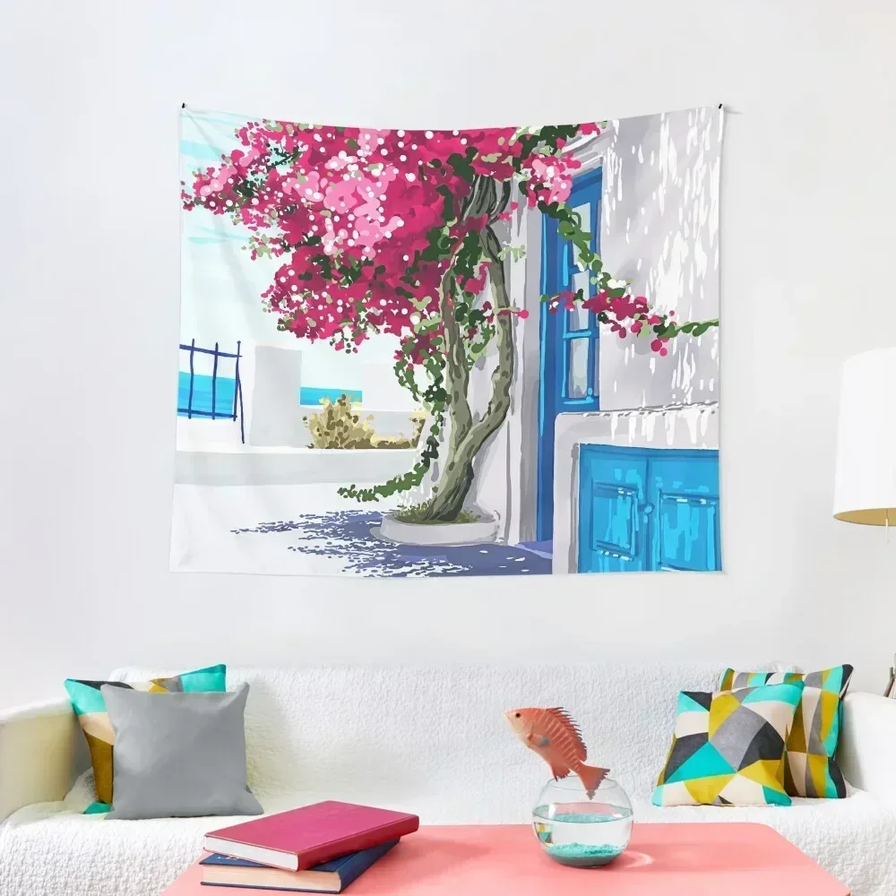 

Better days are on their way | Greece Santorini Island Travel | Summer Architecture Positivity Tapestry