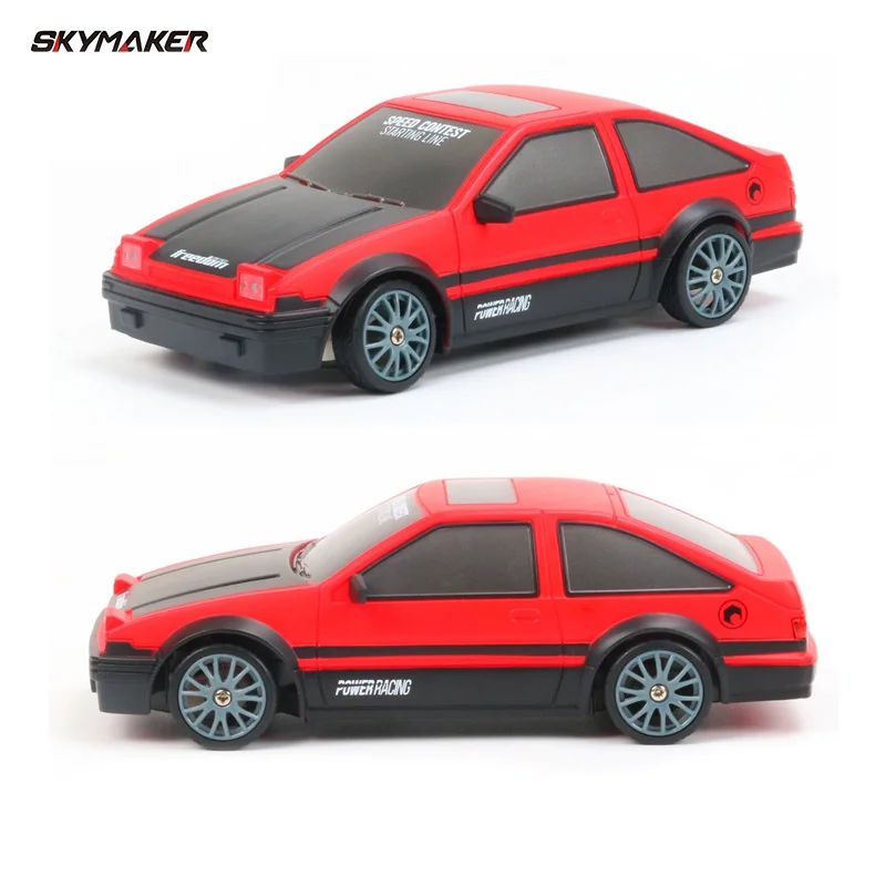 4WD RC Drift Car 1/24 Remote Control GTR Model AE86 Car 2.4GHz Mini Electric RC Racing Vehicle Car Toy Gifts for Children