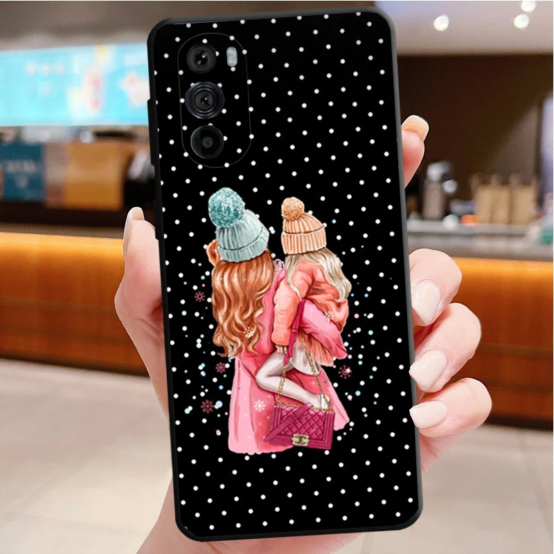 Phone Case For Motorola Edge 50 40 Pro 50 40 30 Ultra Neo Fusion Moto G Play G Stylus G Power G 5G   Mama Mom Son Daughter