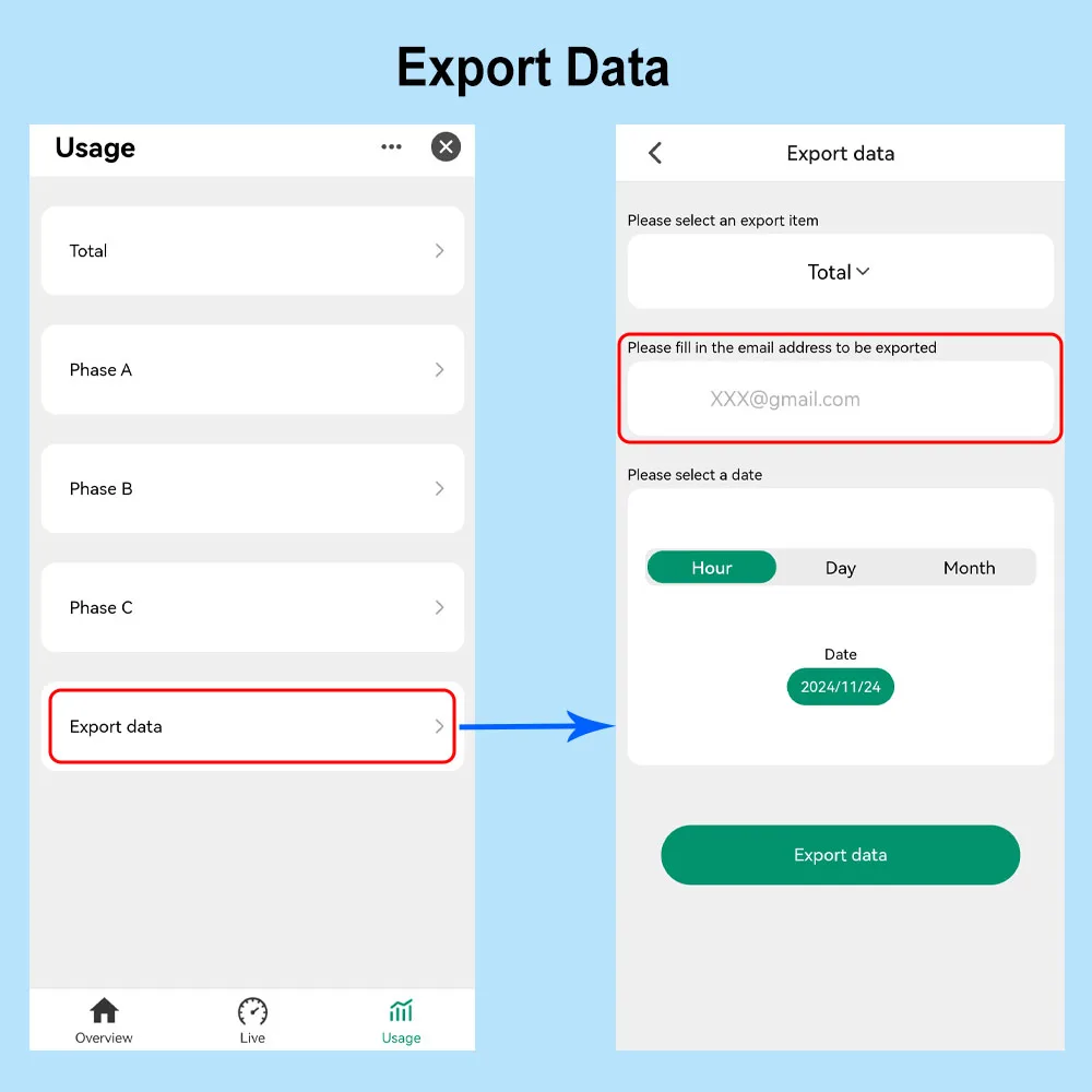 Tuya Smart Life 3 Fase Bidirecional WiFi Energia KWH Medidor, Power Clamp, App Monitor, Record Consumo de Energia, 80A, 300A