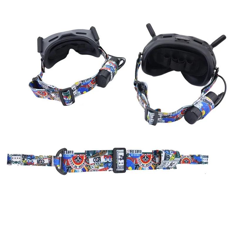 Goggles Head Strap Battery Fixed Glasses Graffiti Strap for DJI Goggles 2 / DJI FPV Glasses V2 DJI Avata FPV Drone Accessories