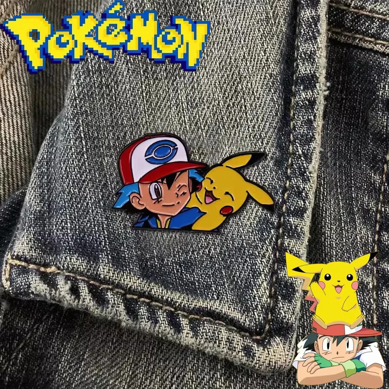 

Children Like It Anime Pokémoned Cute Pikachu Delicate Badges Enamel Brooches Backpack Lapel Pins Fashion Jewelry Accessories